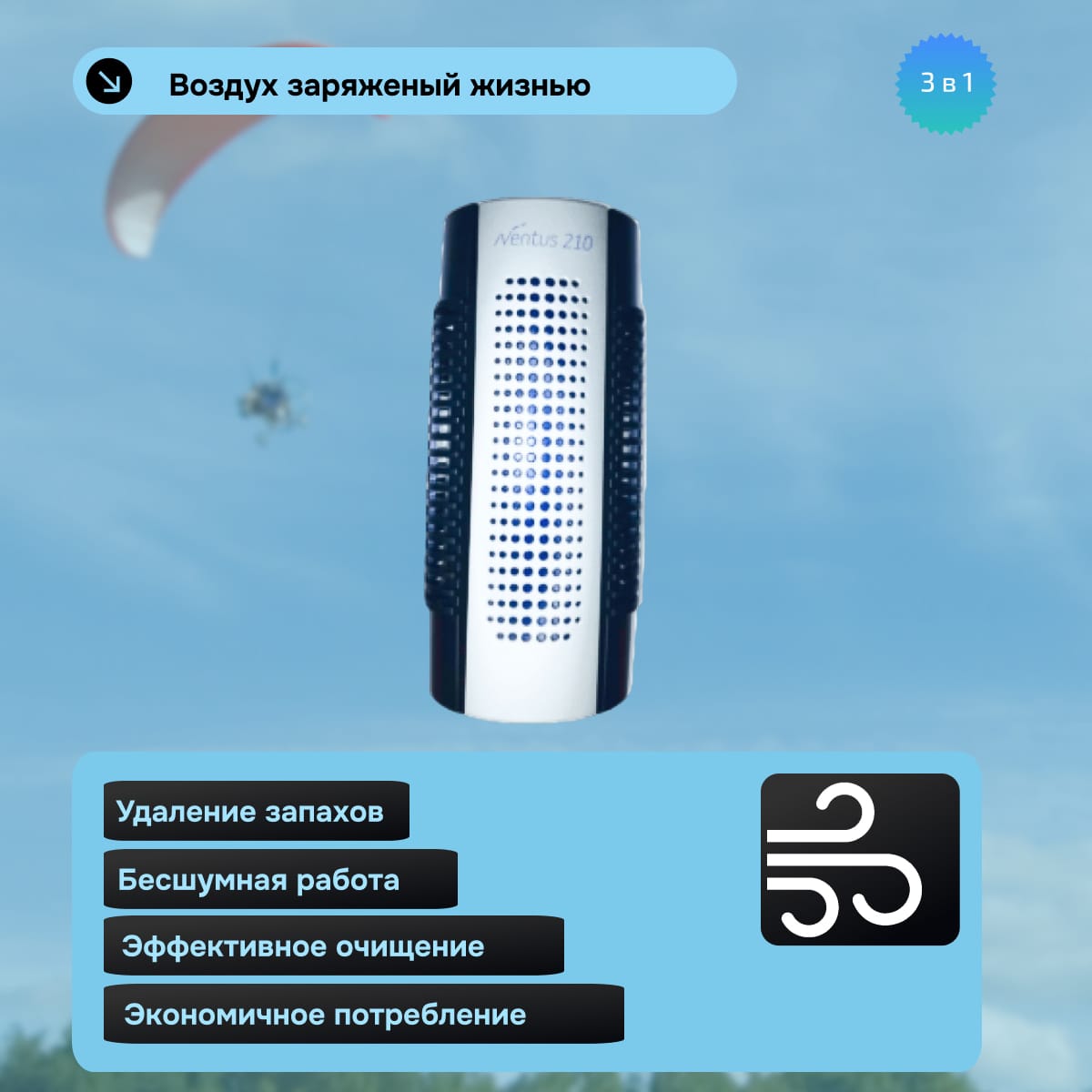 Ионизатор воздуха 210 купить недорого - Акватор